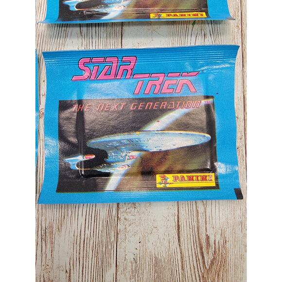 6 Sealed Packs1987 Star Trek Next Generation Panini Stickers - Picture 3 of 4
